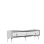 HANAH HOME TV polica Ponny White Silver - slika 1