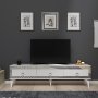 HANAH HOME TV polica Ponny White Silver - slika 2