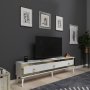 HANAH HOME TV polica Ponny White Gold - slika 3