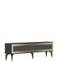 HANAH HOME TV polica Ponny Anthracite Gold - slika 1
