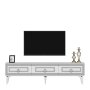HANAH HOME TV polica Karya White Silver - slika 5