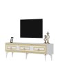 HANAH HOME TV polica Karya White Gold - slika 1