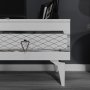 HANAH HOME TV polica Ipek White Silver - slika 4