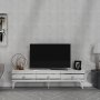 HANAH HOME TV polica Ipek White Silver - slika 2