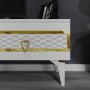 HANAH HOME TV polica Ipek White Gold - slika 4