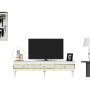 HANAH HOME TV polica Ipek White Gold - slika 5