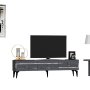 HANAH HOME TV polica Ipek Anthracite Silver - slika 5
