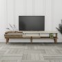 HANAH HOME TV polica Milan Walnut Travertine 1 - slika 3