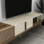 HANAH HOME TV polica Milan Walnut Travertine 1 - slika 5