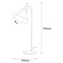 OPVIQ Stona lampa Sivani MR 609 - slika 5