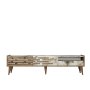 HANAH HOME TV polica Valensiya Walnut White Marble - slika 1