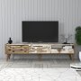 HANAH HOME TV polica Valensiya Walnut White Marble - slika 2