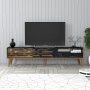HANAH HOME TV polica Valensiya Walnut Black Marble - slika 2