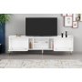 HANAH HOME TV polica Rudy v2 White Gold - slika 3