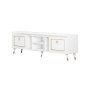 HANAH HOME TV polica Rudy v2 White Gold - slika 1