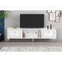 HANAH HOME TV polica Rudy v2 White Gold - slika 2