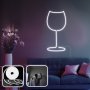 OPVIQ Zidna LED dekoracija Wine Glass Medium White - slika 1