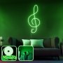 OPVIQ Zidna LED dekoracija Music Medium Green - slika 1