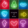 OPVIQ Zidna LED dekoracija Heart Medium Red - slika 5