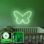 OPVIQ Zidna LED dekoracija Butterfly Medium Green - slika 1