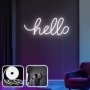 OPVIQ Zidna LED dekoracija Hello Large White - slika 1