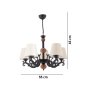 OPVIQ Luster Fiona Wood White Black Brown - slika 4
