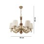 OPVIQ Luster Fiona Wood White Gold Brown - slika 4