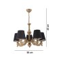 OPVIQ Luster Fiona Chain Black Gold - slika 4