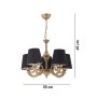 OPVIQ Luster Fiona Black Gold - slika 4