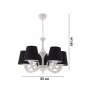 OPVIQ Luster Fiona Black White - slika 4