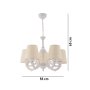 OPVIQ Luster Fiona Cream White - slika 4