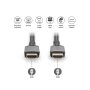 DIGITUS Kabl premijum HDMI na HDMI 2.1 8K 2m crni DB-330200-020-S - slika 3