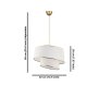 OPVIQ Visilica Barette White Gold - slika 3
