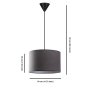 OPVIQ Visilica Pie Anthracite - slika 5