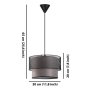 OPVIQ Visilica Cake Metal Beige Black - slika 5