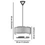 OPVIQ Visilica Echo Grey White - slika 5
