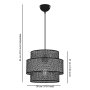 OPVIQ Visilica Cascade Grey White - slika 5