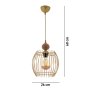 OPVIQ Visilica Lillian Wood Gold Natural - slika 4