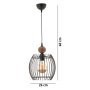 OPVIQ Visilica Lillian Wood Black Natural - slika 4