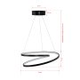 OPVIQ LED luster Whirpool Black White Light - slika 4