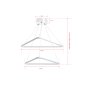 OPVIQ LED luster Duple Triangle Set White Body White Light - slika 5