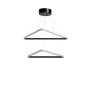 OPVIQ LED luster Duple Triangle Set Black Body Yellow Light - slika 3