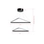 OPVIQ LED luster Duple Triangle Set Black Body Yellow Light - slika 5
