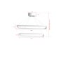 OPVIQ LED luster Duple Rectangular Set White Body Yellow Light - slika 5