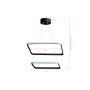OPVIQ LED luster Duple Square Set Black Body Yellow Light - slika 5