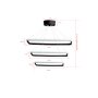 OPVIQ LED luster Trinity Rectangular Set Black Body White Light - slika 5