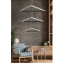 OPVIQ LED luster Trinity Triangle Set Black Body White Light - slika 2