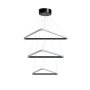 OPVIQ LED luster Trinity Triangle Set Black Body White Light - slika 3