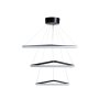 OPVIQ LED luster Trinity Triangle Set Black Body Yellow Light - slika 4
