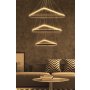 OPVIQ LED luster Trinity Triangle Set Black Body Yellow Light - slika 1